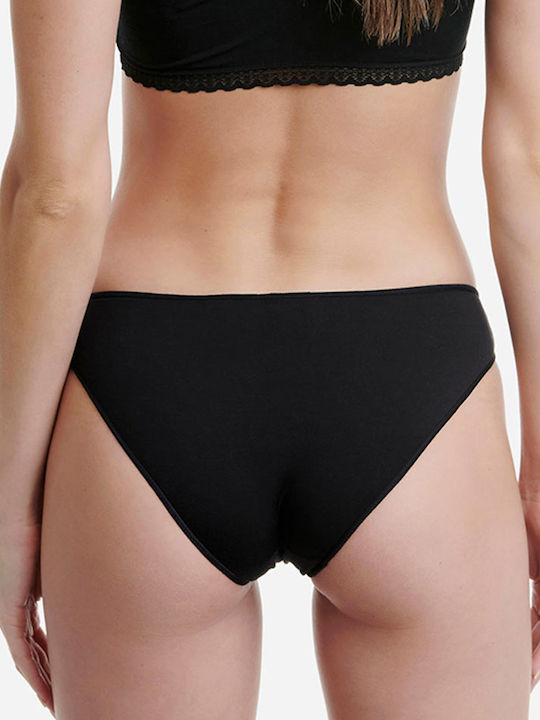 Bamboo Women's Slip 2Pack Black