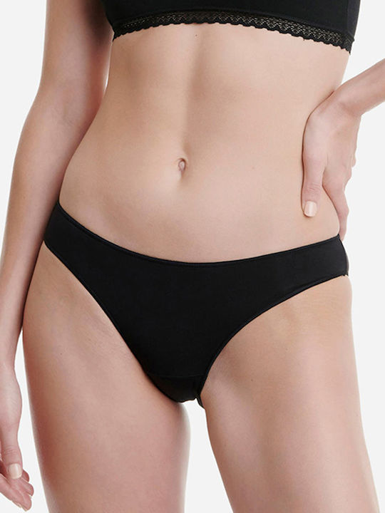 Bamboo Women's Slip 2Pack Black