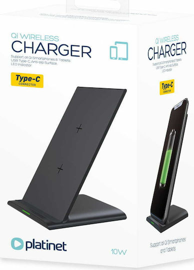 Platinet Wireless Charger (Qi Pad) 10W Blacks (PWC110B)