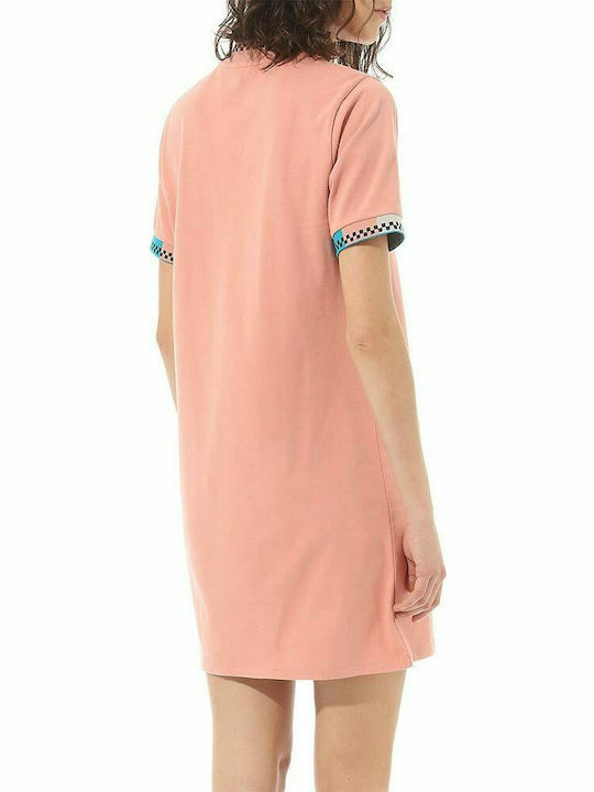 Vans Mini Athletic Dress T-Shirt Short Sleeve Pink