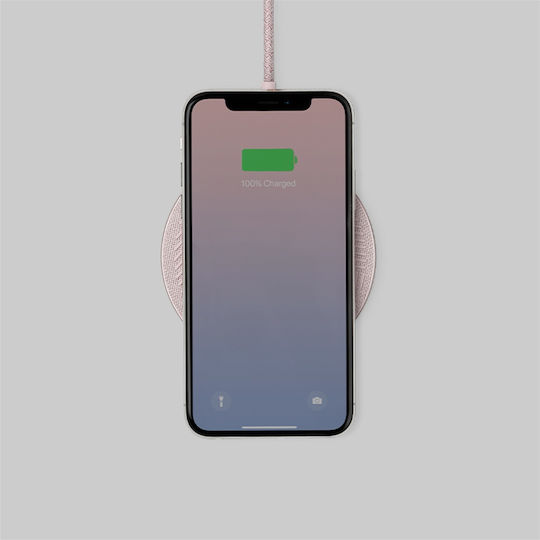 Native Union Ασύρματος Φορτιστής (Qi Pad) Ροζ (Drop)