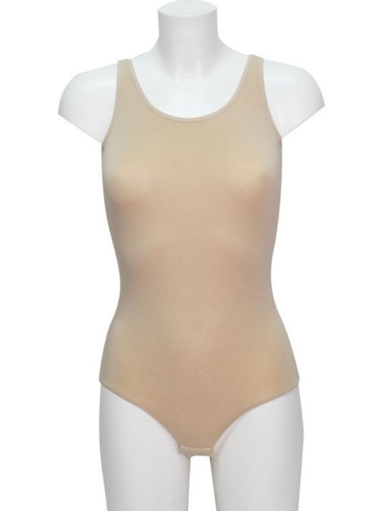 Sleeveless Bodysuit 90-91930 Beige