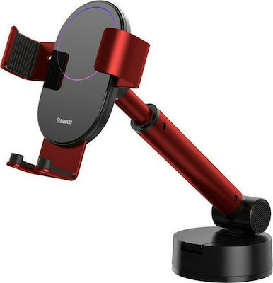 Baseus Mobile Phone Holder Car Gravity Mount with Adjustable Hooks Red