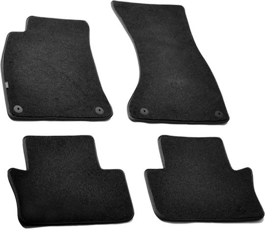 Lampa Set of Front and Rear Mats 4pcs for Seat Exeo Audi A4 Black