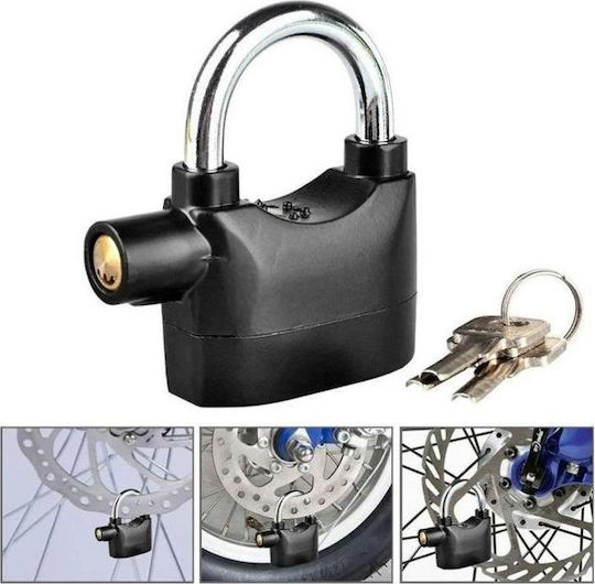 Motorcycle Disc Brake Lock with Black Alarm Color