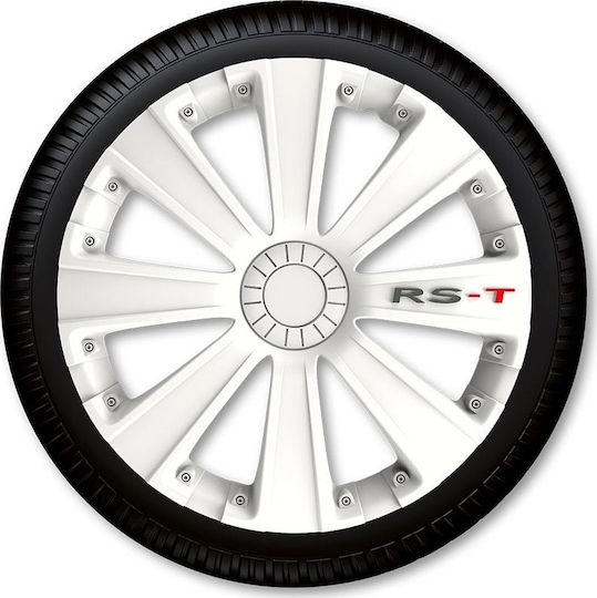 Autoline Σετ Τάσια Αυτοκινήτου Argo RS-T 13" 4τμχ Λευκό