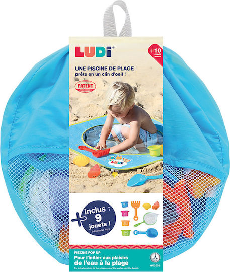 Ludi С Играчки В Пясъка Детски Басейн 72x72x16см Светлосин