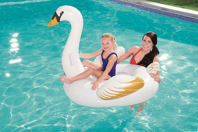 Bestway Children's Inflatable Ride On for the Sea Swan with Handles White 122cm.