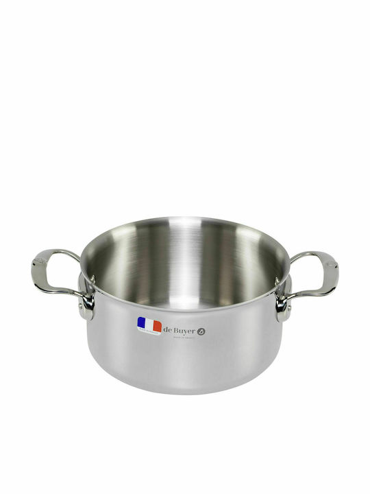 De Buyer Affinity Deep Stainless Steel Pot 3.4lt / 20cm