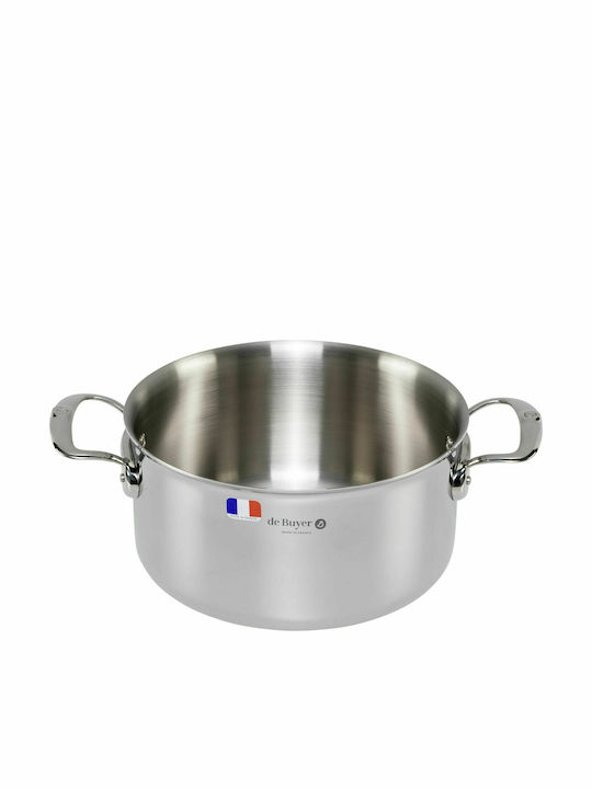 De Buyer Affinity Deep Stainless Steel Pot 5.4lt / 24cm