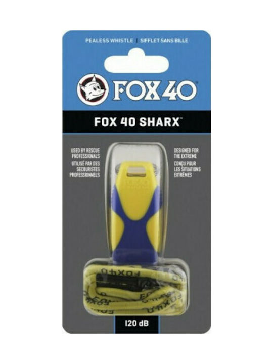 Fox40 Sharx Safety Mountaineers Whistle with Cord