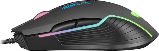 Natec Fury Hustler RGB Gaming Ποντίκι 4800 DPI Μαύρο