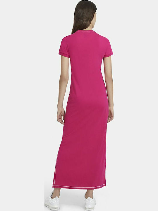 Sportswear Icon Clash Rochie De Vară Midi Sport Mâneca Scurtă Fireberry