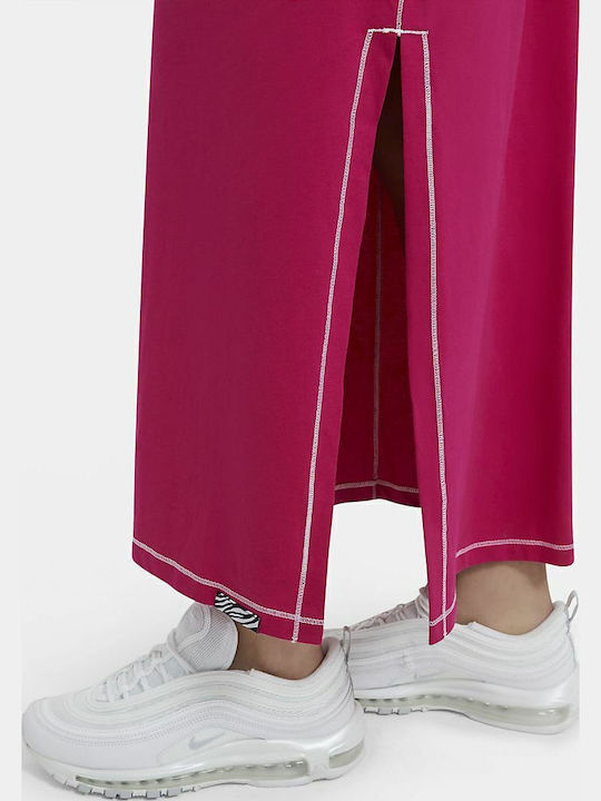 Sportswear Icon Clash Rochie De Vară Midi Sport Mâneca Scurtă Fireberry
