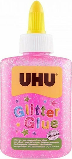 UHU Κόλλα Glitter Ροζ 90gr 90ml