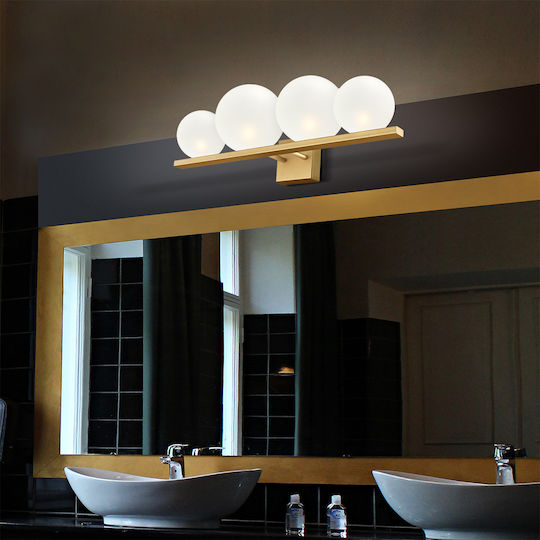 Luma Modern Leuchte Badezimmer mit Fassung G9 Gold 60x20cm