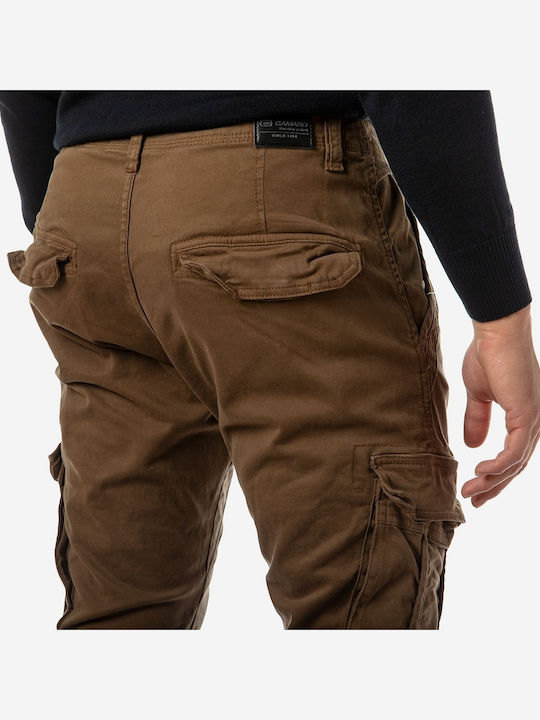 Trousers Cargo Elastic Brown