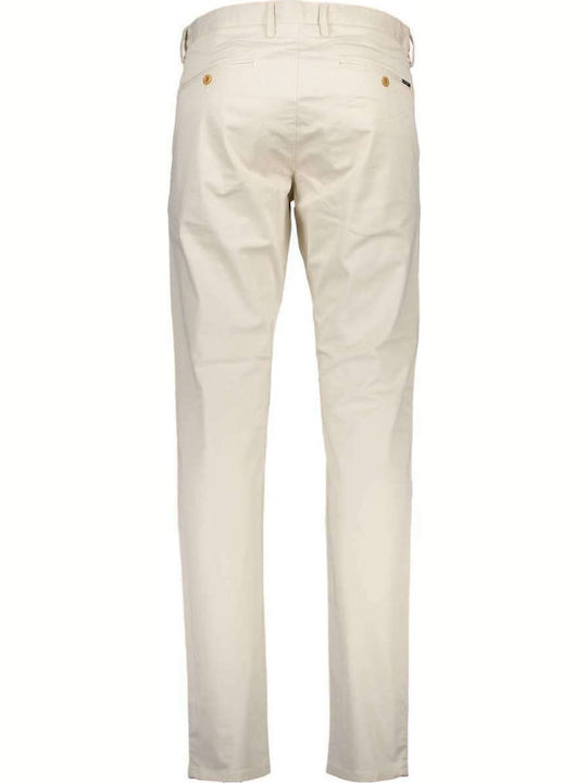 Trousers Chino Elastic in Slim Fit Beige