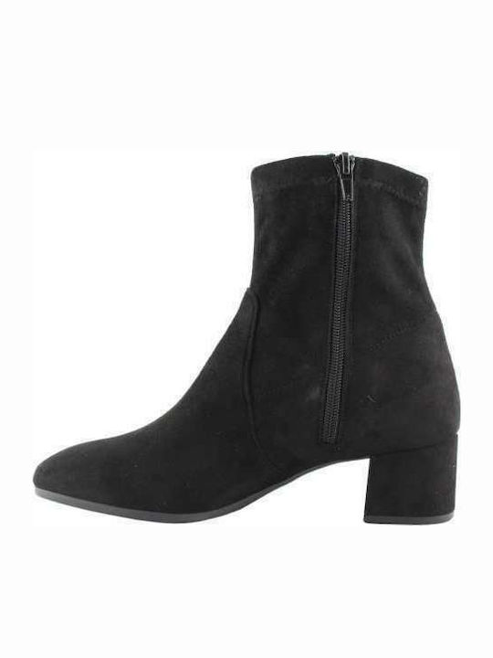 Stefania Suede Women's Ankle Boots Black