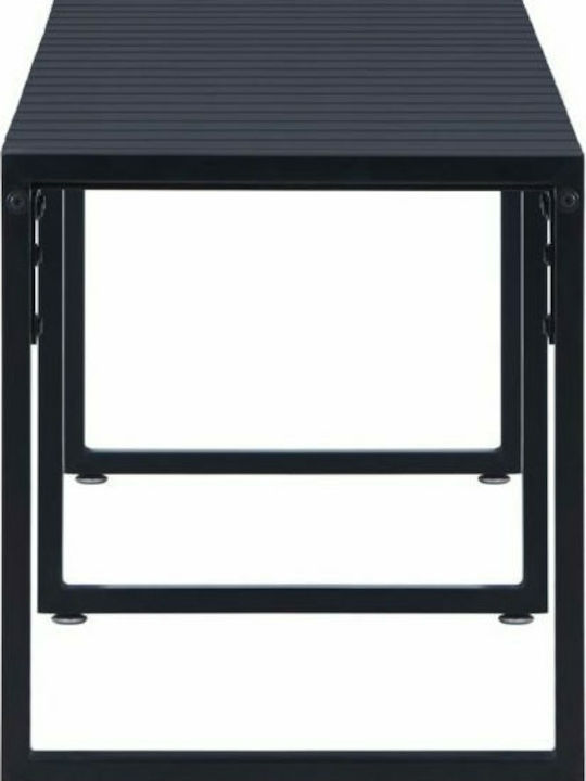 Bench Outdoor Metal Black 180x40x45cm