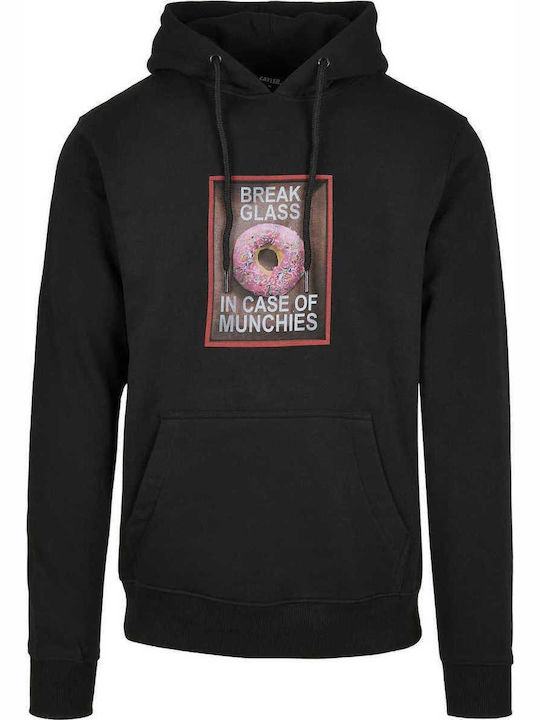 Sweatshirt mit Kapuze Schwarz