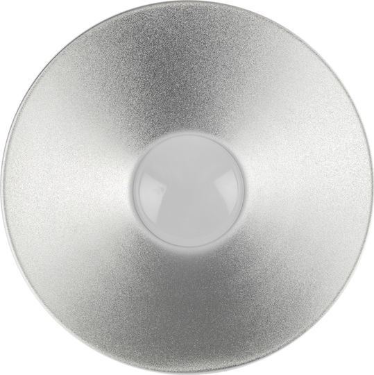 VK Lighting Φωτιστικό Καμπάνα 20W Φυσικό Λευκό 1400lm E27 Ασημί Ø30.8xΥ16.5cm