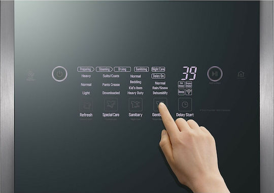 LG Styler S3MFC Aparat de călcat cu abur pentru haine pardoseală 1850W cu rezervor 1.5lt Gri