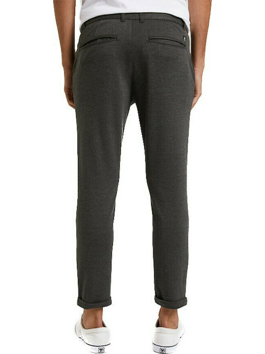 Tom Tailor Men's Trousers Chino Elastic in Slim Fit Gray