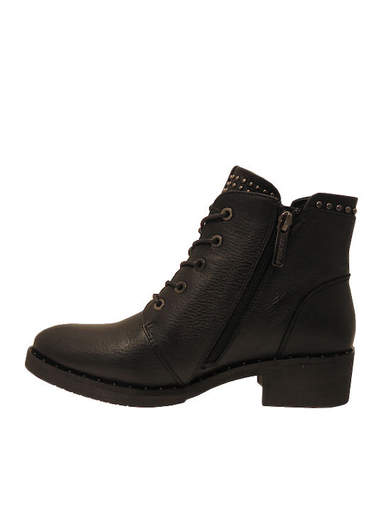 Carmela Footwear 66968 Leder Damen Knöchelstiefel Schwarz 06696801