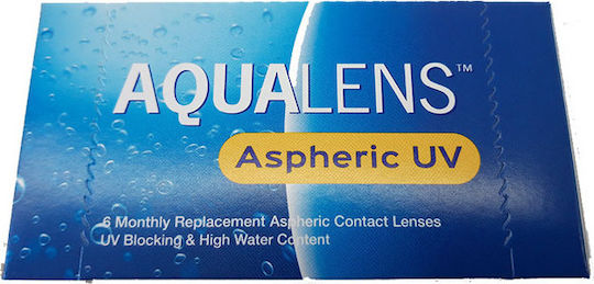 Meyers Aqualens Aspheric UV 6 Monthly Contact Lenses Hydrogel with UV Protection
