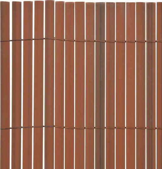 vidaXL Double-Sided Plastic Bamboo Fencing 90x500cm 43630