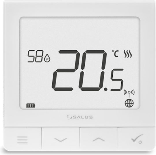 Salus SQ610RF Ψηφιακός Θερμοστάτης Χώρου Smart με Wi-Fi