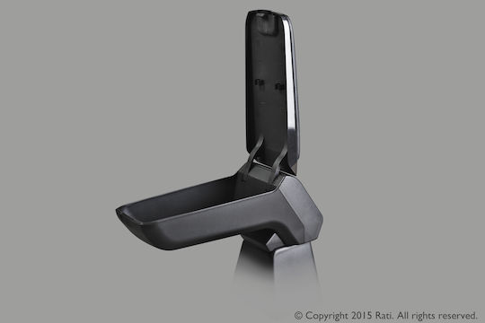 Rati Armster S Car PU Armrest for Volkswagen Polo 2001-2009 Black