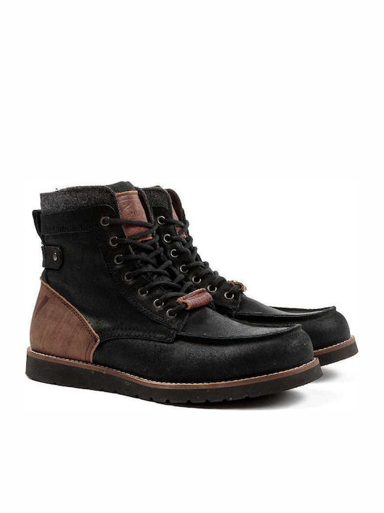 Devergo Brogue DE-GM5010LE Schwarz Herrenstiefel