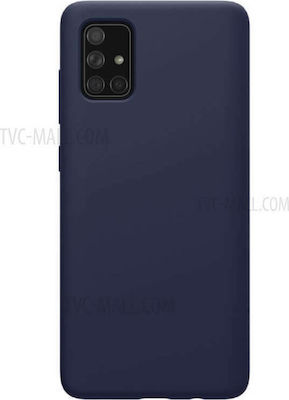 Umschlag Rückseite Silikon Marineblau (Galaxy A71)