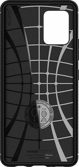 Spigen Rugged Armor Задна корица Силикон Черен (Galaxy A42)