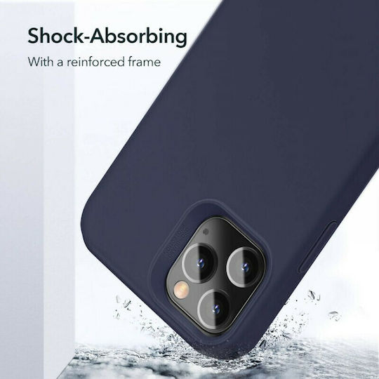 ESR Cloud Back Cover Silicone 1.5mm Navy Blue (iPhone 12 / 12 Pro)