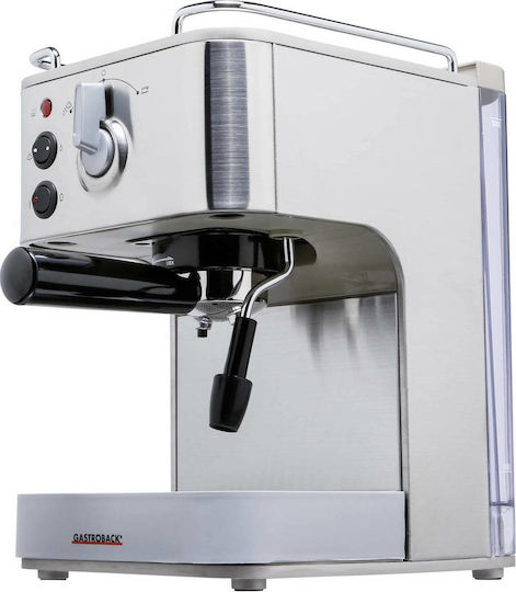 Gastroback 42606 Design Espresso Plus Espressomaschine 1250W Druck 15bar Silber