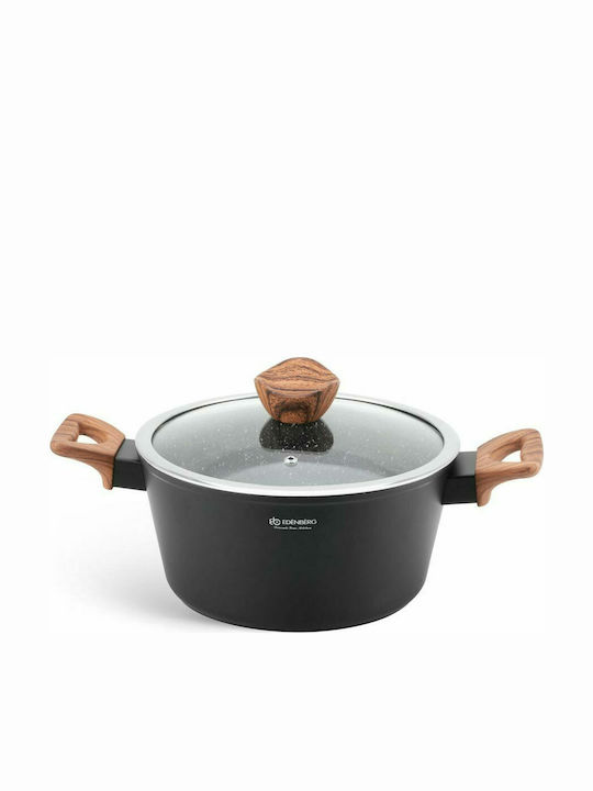 Edenberg Cookware Set Made of Aluminum Black With Non-Stick Coating 15 Pieces