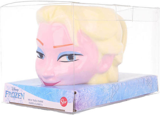 Stor Frozen - Elsa 3D Κούπα Κεραμική Μπεζ 325ml