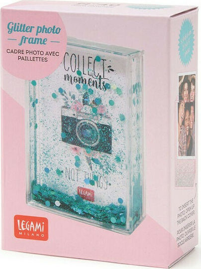 Legami Milano Glitter Fotorahmen Kunststoff mit Mehrfarbigem Rahmen