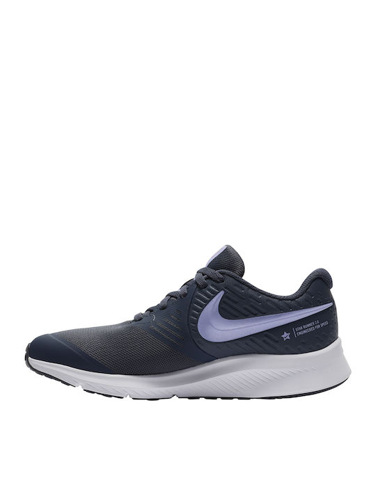 Nike Star Runner 2 Gs Kids Running Shoes Navy Blue