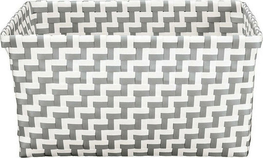 Kleine Wolke Storage Basket Plastic Platinum Grey 33x17x23cm 1pcs