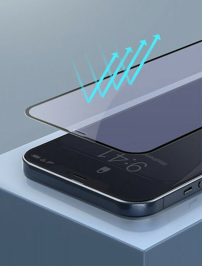 Baseus Anti-blue Full Face Tempered Glass 2buc (iPhone 12 / 12 Pro)