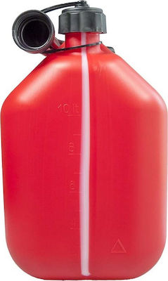 Deura Fuel Plastic Can with Extension Tube 10lt Red