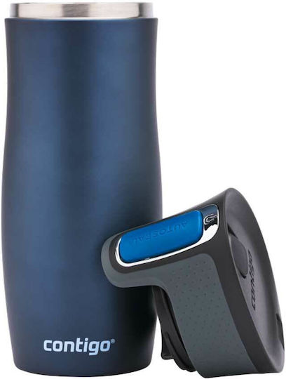Contigo West Loop Ποτήρι Θερμός Ανοξείδωτο BPA Free 470ml Μπλε με Επιστόμιο