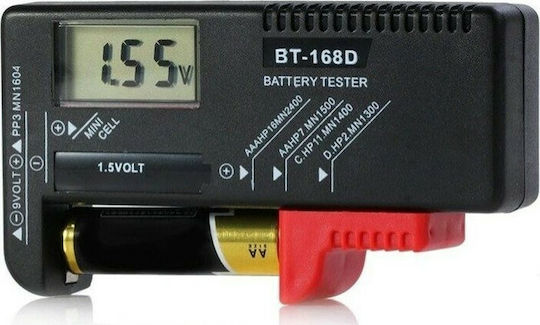 PT-797 Digital Battery Tester with Battery Size Adjustment Lever 1.5V & 9V PT-797