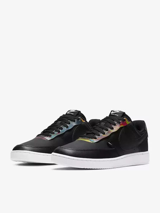 Nike Court Vision Low Premium Ανδρικά Sneakers Μαύρα
