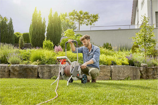 Gardena AquaRoll M Wheeled Garden Hose Box for Hose up to 25m with Rewind Handle