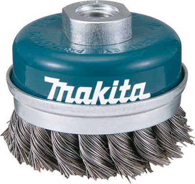 Makita Angle Wheel Wire Brush 75mm Braided Bell D-24131